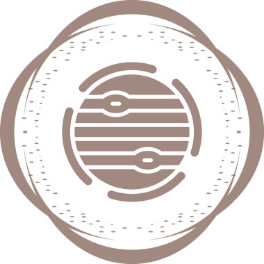 Gezegen web simgesi vektör illüstrasyonu 