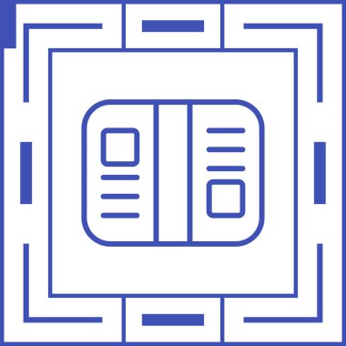 Kutu simgesi vektör illüstrasyonu