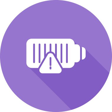 düşük pil ağ simgesi, basit vektör illüstrasyonu