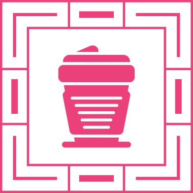 kahve fincanı simgesi web illüstrasyonu