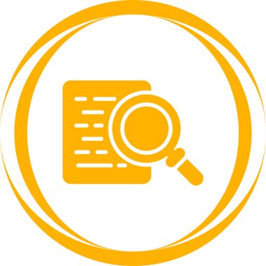 belge arama simgesi, vektör çizimi