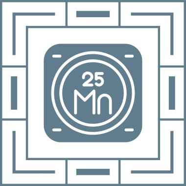 Periyodik tablo ağının kimyasal elementi basit illüstrasyon