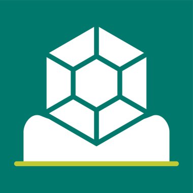 Mücevher simgesi, vektör illüstrasyonu basit tasarım