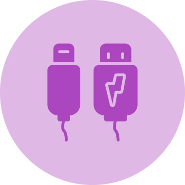 Yıldırım. Web simgesi basit illüstrasyon