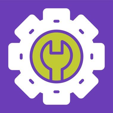Cogwheel simgesinin vektör illüstrasyonu