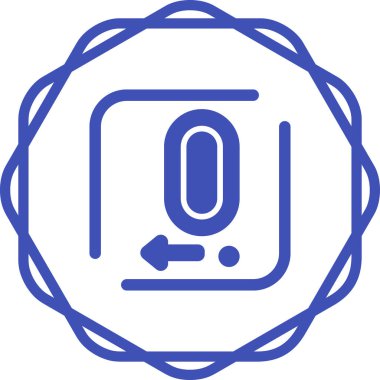 Decima web simgesinin vektör illüstrasyonu