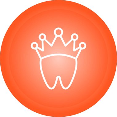 Taç web simge vektör çizim
