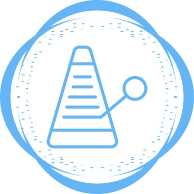 Metronom simgesinin basit çizimi