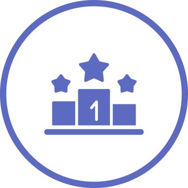 Podyum Web simgesi vektör illüstrasyonu