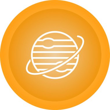 Gezegen web simgesi vektör illüstrasyonu 