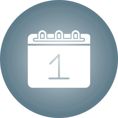 Gözyaşı Takvimi. Web simgesi basit illüstrasyon