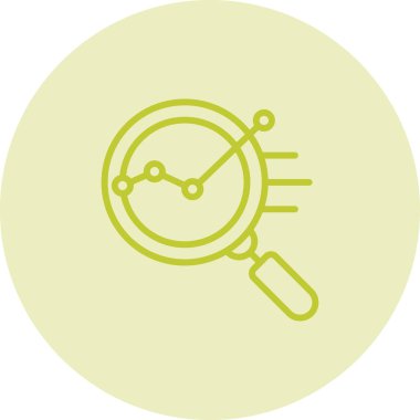 Seo Veri Analizi Modern simgesinin vektör çizimi