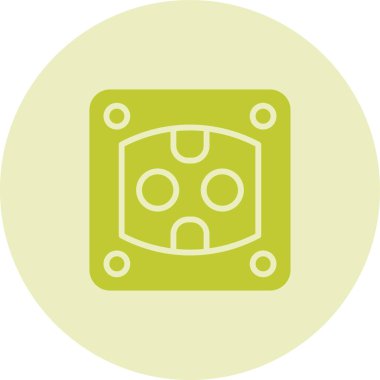 Soket simgesi tasarımı, vektör illüstrasyonu