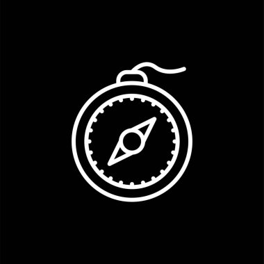 pusula simgesi web basit illüstrasyon