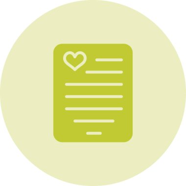 Şiir ikonu vektör illüstrasyonlu belge