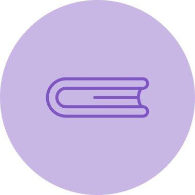 Kapalı Kitap. simge vektör illüstrasyonu