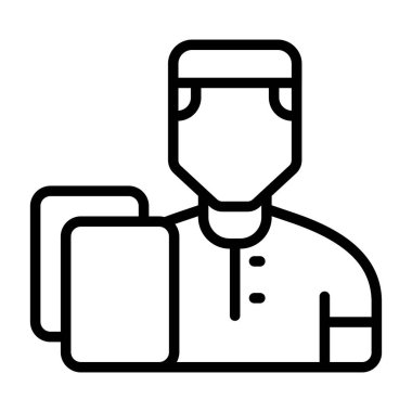 kullanıcı web simgesi, basit vektör illüstrasyonu