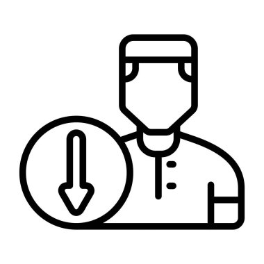 kullanıcı web simgesi, basit vektör illüstrasyonu