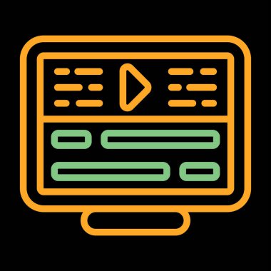 Modern görüntü düzenleme simgesinin vektör illüstrasyonu