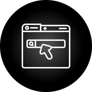 Beyaz Arkaplanda İmleç Simgesi İzole Edildi 