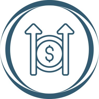 maliyet web simgesi vektör illüstrasyonu 