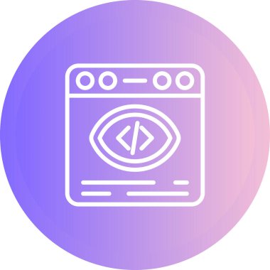 tarayıcı web simgesi, vektör illüstrasyonu 