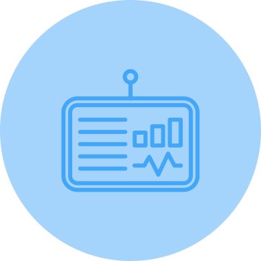 Gösterge paneli ikon vektör illüstrasyonu 