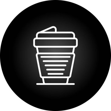 kahve fincanı simgesi web illüstrasyonu