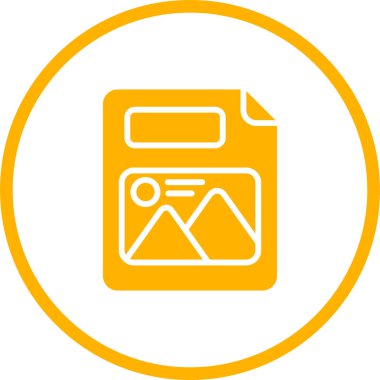 Resim dosyası. Web simgesi basit illüstrasyon