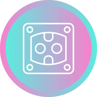 Soket simgesi tasarımı, vektör illüstrasyonu