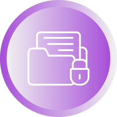 veri güvenlik simgesi, vektör illüstrasyonu. Veri Şifreleme 