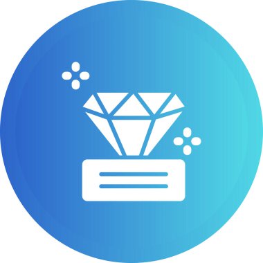 Elmas simgesi, vektör illüstrasyonu basit tasarım