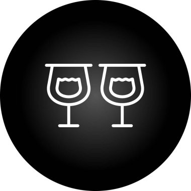  Gözlük. Web simgesi basit illüstrasyon