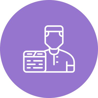 kullanıcı web simgesi, basit vektör illüstrasyonu