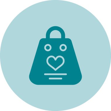 Alışveriş çantası simgesini, basit vektör çizim