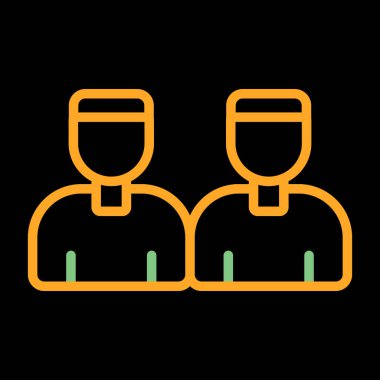 Kullanıcı simgesinin vektör illüstrasyonu