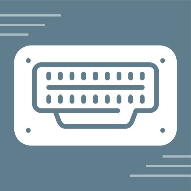 Modern hdmi simgesinin vektör çizimi