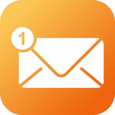 posta mektubu simgesi vektör illüstrasyon 