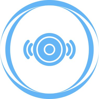 ses oynatıcı müzik simgesi, vektör illüstrasyonu 