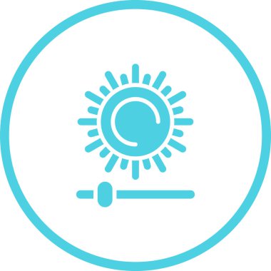 Parlaklık ve Karşıtlık simgesinin vektör çizimi