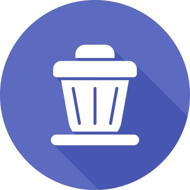 Çöp kutusu simgesi vektör illüstrasyonu