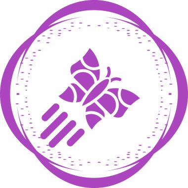Kelebek web simgesi, vektör çizim