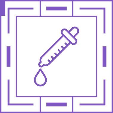 pipette icon, medical and health web illustration