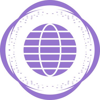 Globe web simgesinin illüstrasyonu 