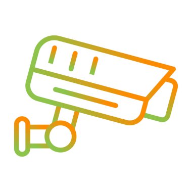 ccTV kamera simgesinin vektör illüstrasyonu 