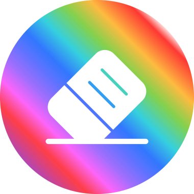 silgi simgesi, vektör illüstrasyonu basit tasarım