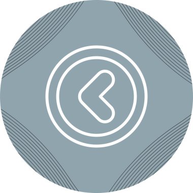 Açı Sol web simgesi, basit vektör illüstrasyonu