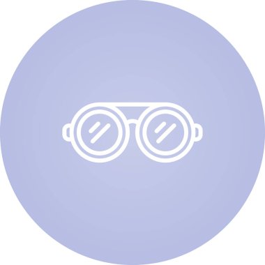 Gözlük. Web simgesi basit illüstrasyon 