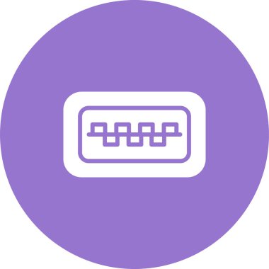 usb simgesi, vektör illüstrasyonu basit tasarım