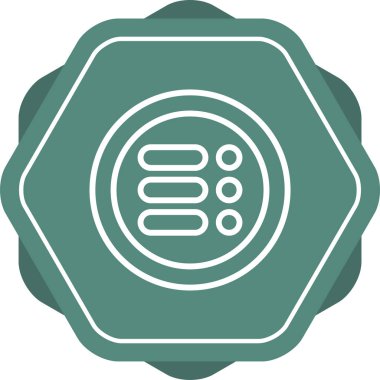 Bir Menü simgesinin vektör çizimi